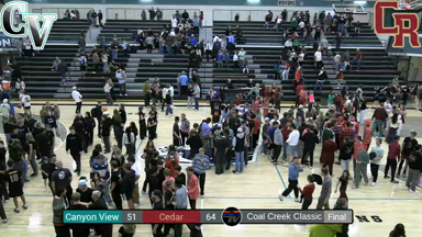Canyon View vs Cedar - Boys Basketball (December 19, 2025)