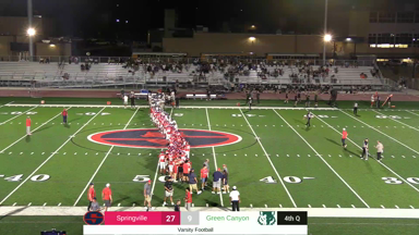 Springville vs Green Canyon - Football (August 22, 2025)