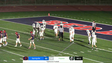 Springville vs Payson - Football (September 18, 2025) Sophomore