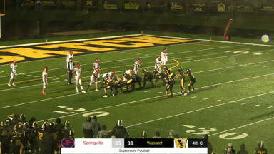 Springville at Wasatch (October 14, 2025) - Sophomore