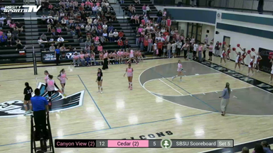 Canyon View vs Cedar - Volleyball  (October 20, 2026)